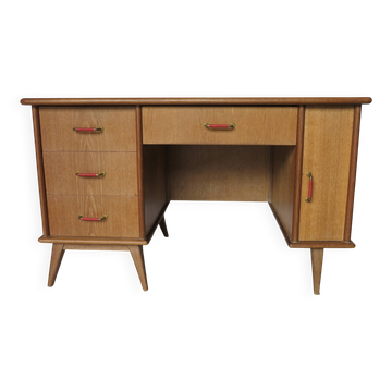Minister's desk 1960s light oak