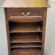 Bibus Louis XV bookcase in solid wood with dark oak finish