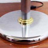 Chrome metal "mushroom" lamp