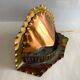 Unique Mid Century Table Lamp "Fireplace" Copper & Brass, Art Deco, Vintage