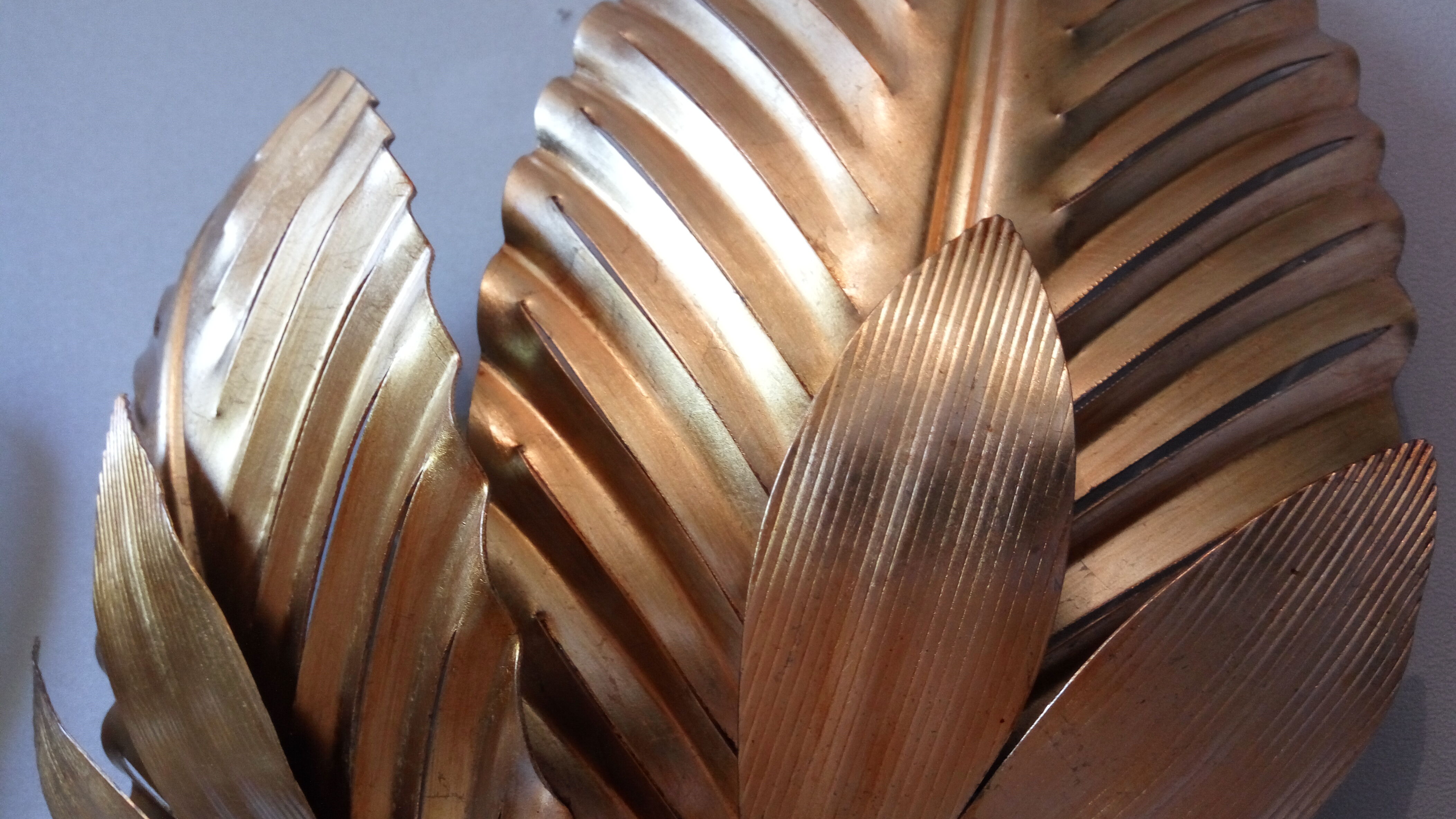 Pair vintage style jungle wall