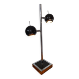 Lampe vintage noire et chrome eyeball Seylumiere modèle Hary
