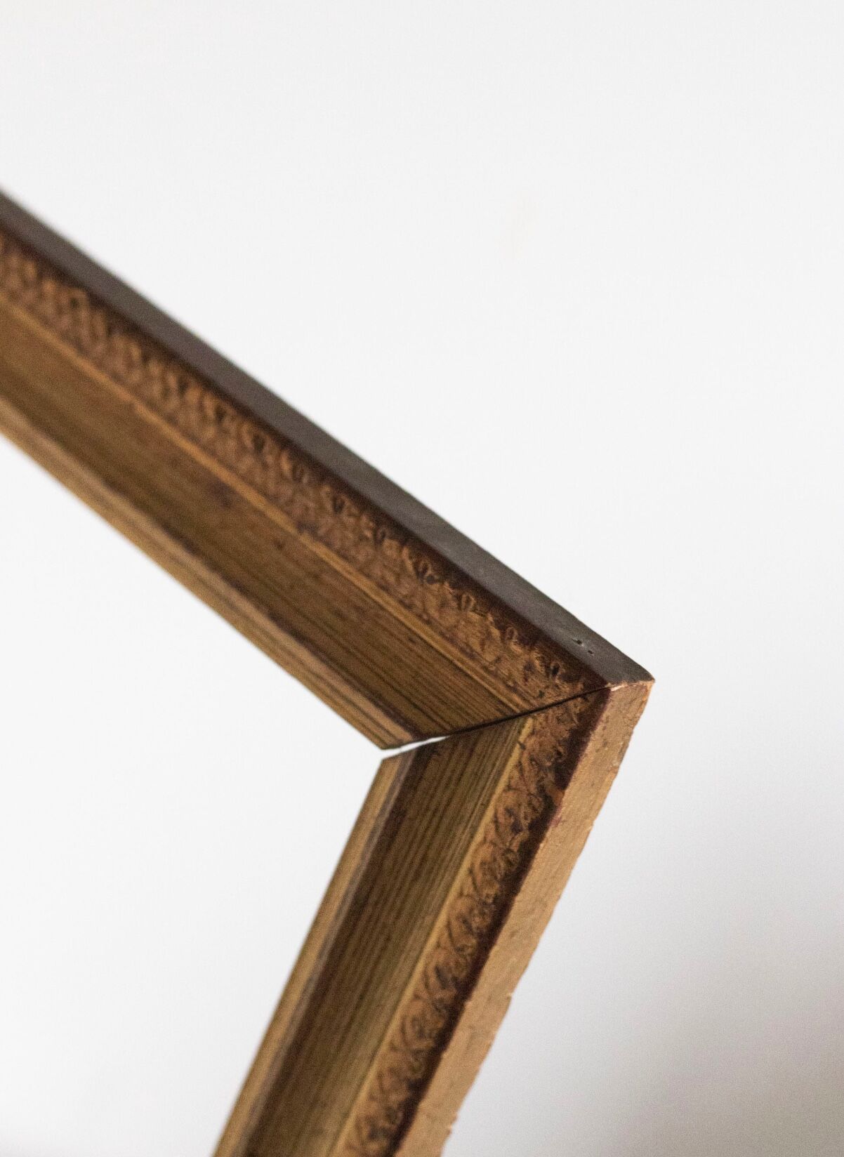 Old gilded wooden frame