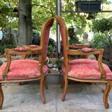 Pair of pink armchairs