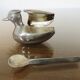 Salt, pepper "duck" silver metal 70s