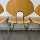 6 Mikado chairs 1800, stackable, design by Walter Leeman for Kusck&co.