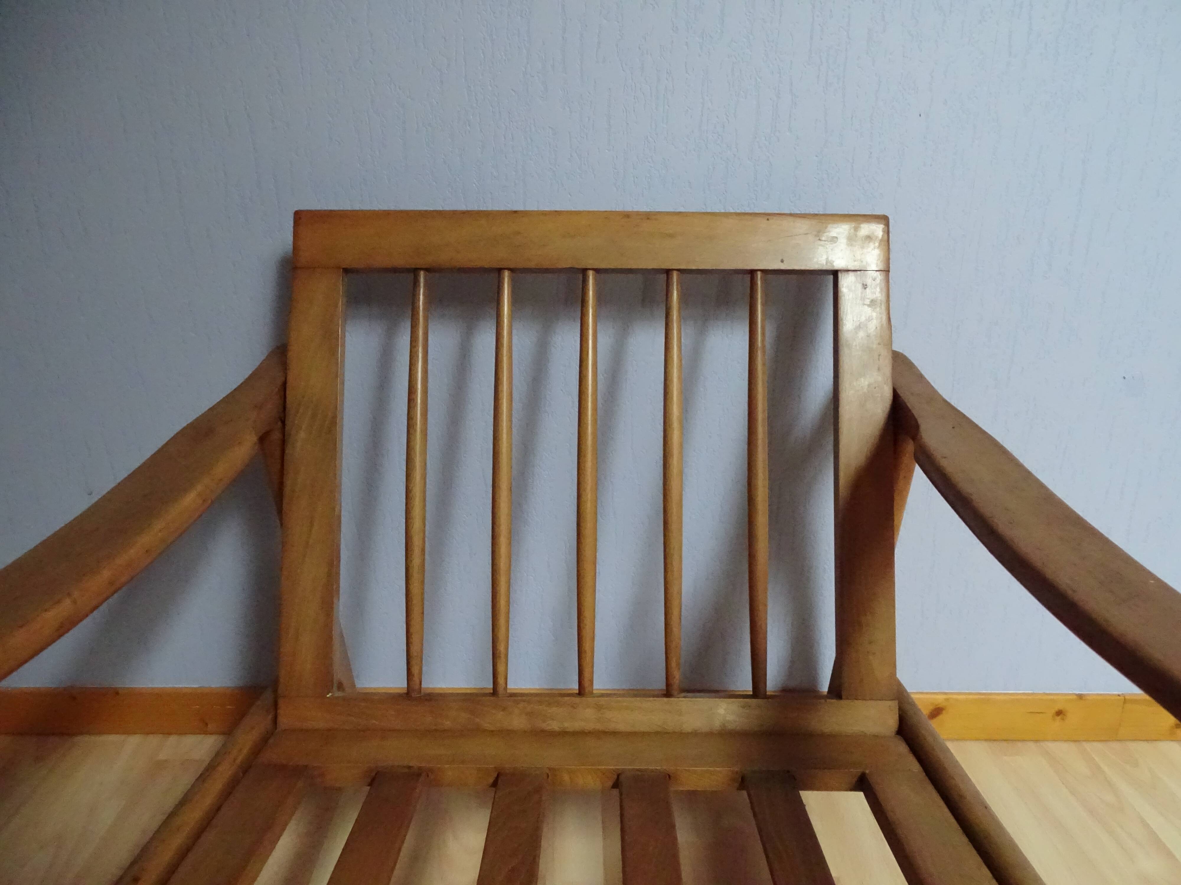 Scandinavian lounge bench and two armchairs