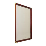 Mahogany-framed mirror, Danish design, 1970s, production: Denmark