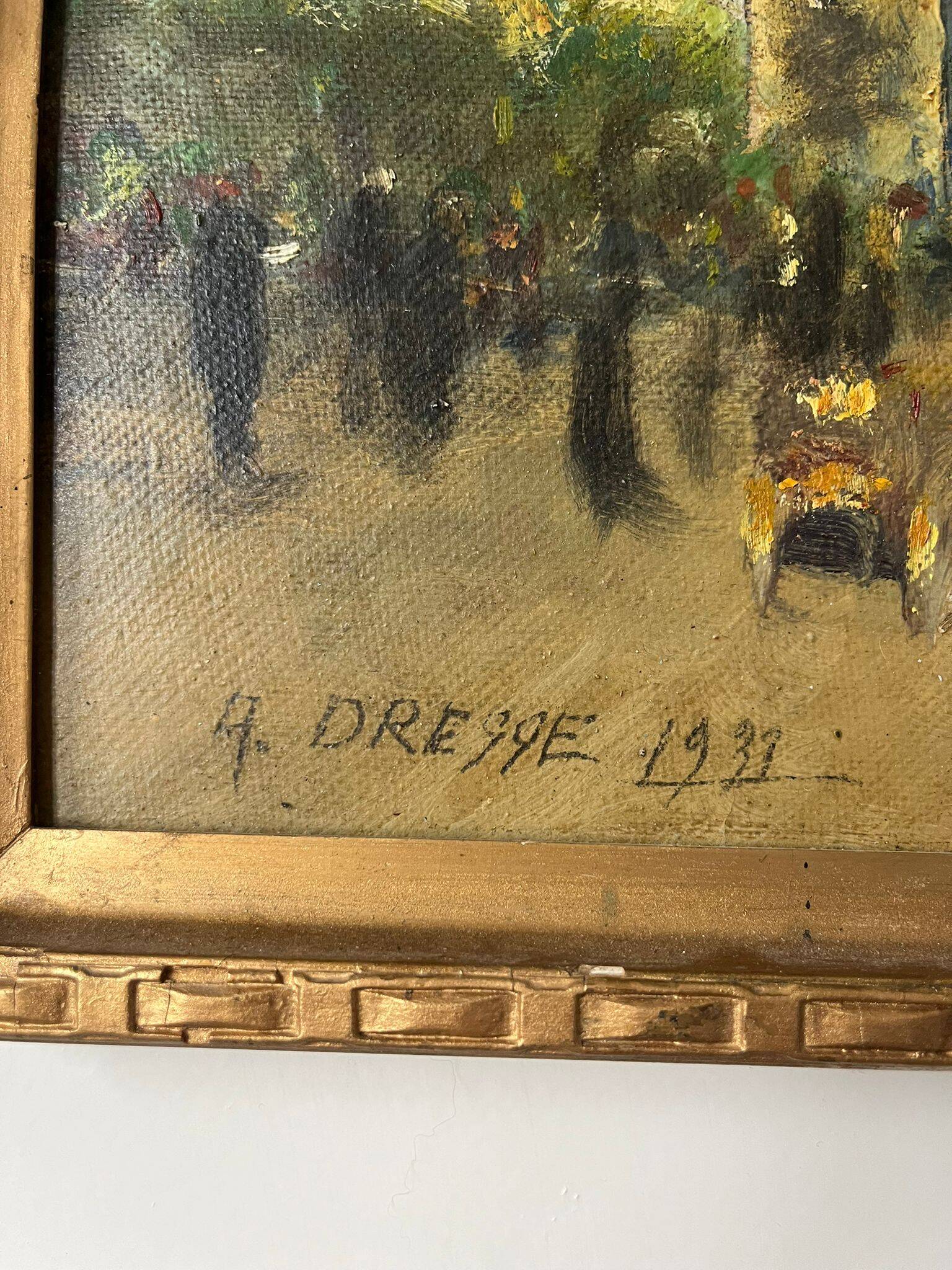 A.Dreqqe - "A Sunday at the Arc de Triomphe" - 1939