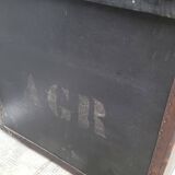 Malle de voyage en cuir époque 1900s