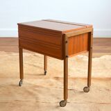Scandinavian teak sewing box / worker 1960