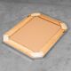 Wall mirror glass metal 70s vintage modern