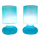 Paire de lampes vintage Ikéa Lykta bleues
