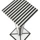 Black and white marble column