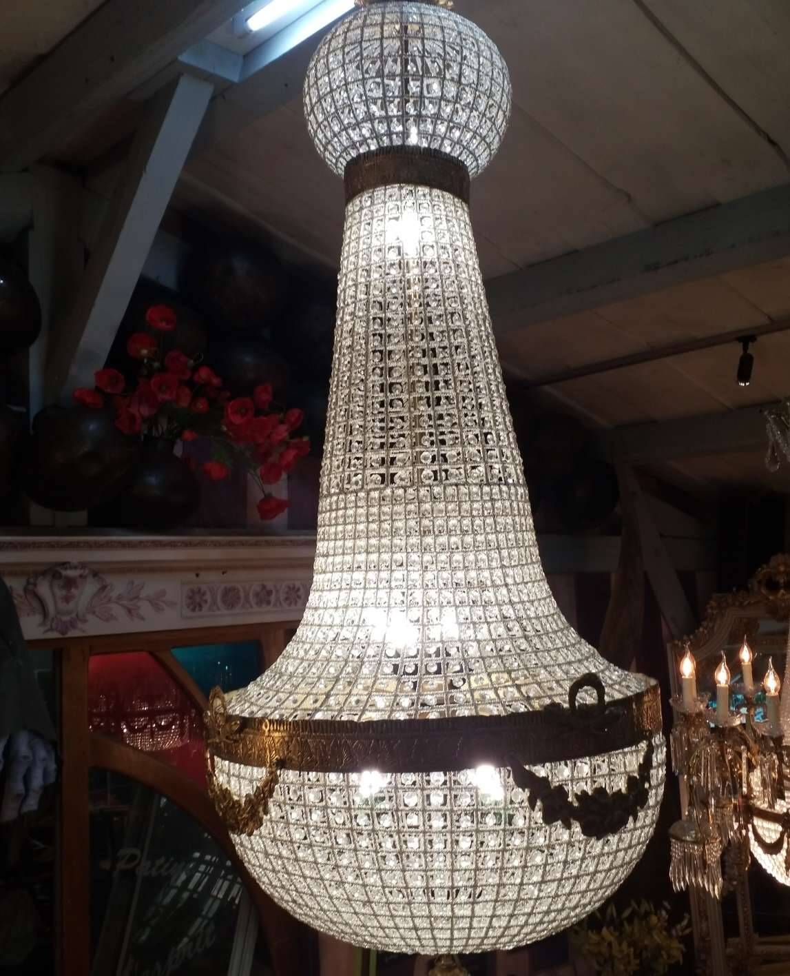 Large hot air balloon chandelier