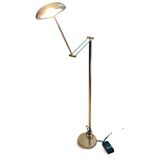 Articulated halogen lamp in chrome-plated brass – 1990s design – Italy