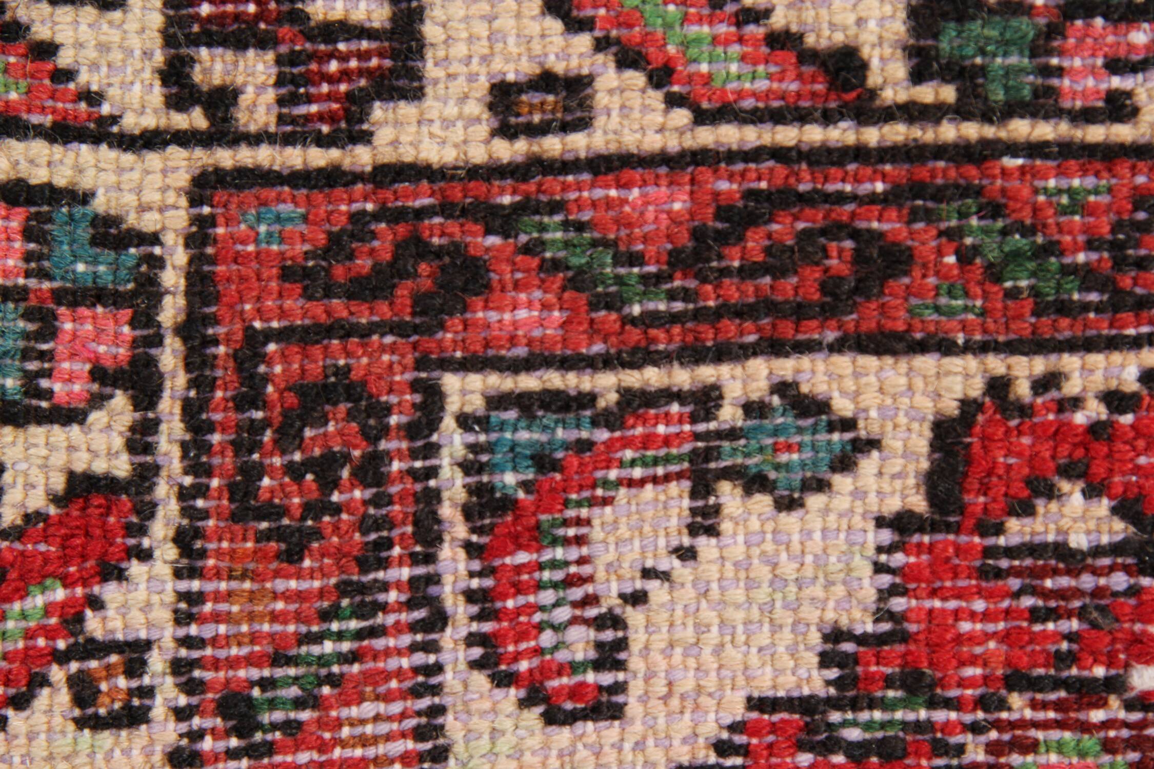 Wool Rugs Stair Runners, Red Arts Craft Runner Rug Handmade Oriental Carpet