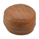 Leather round Pouf De Sede, 70