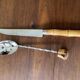 Vintage bamboo handle cutlery