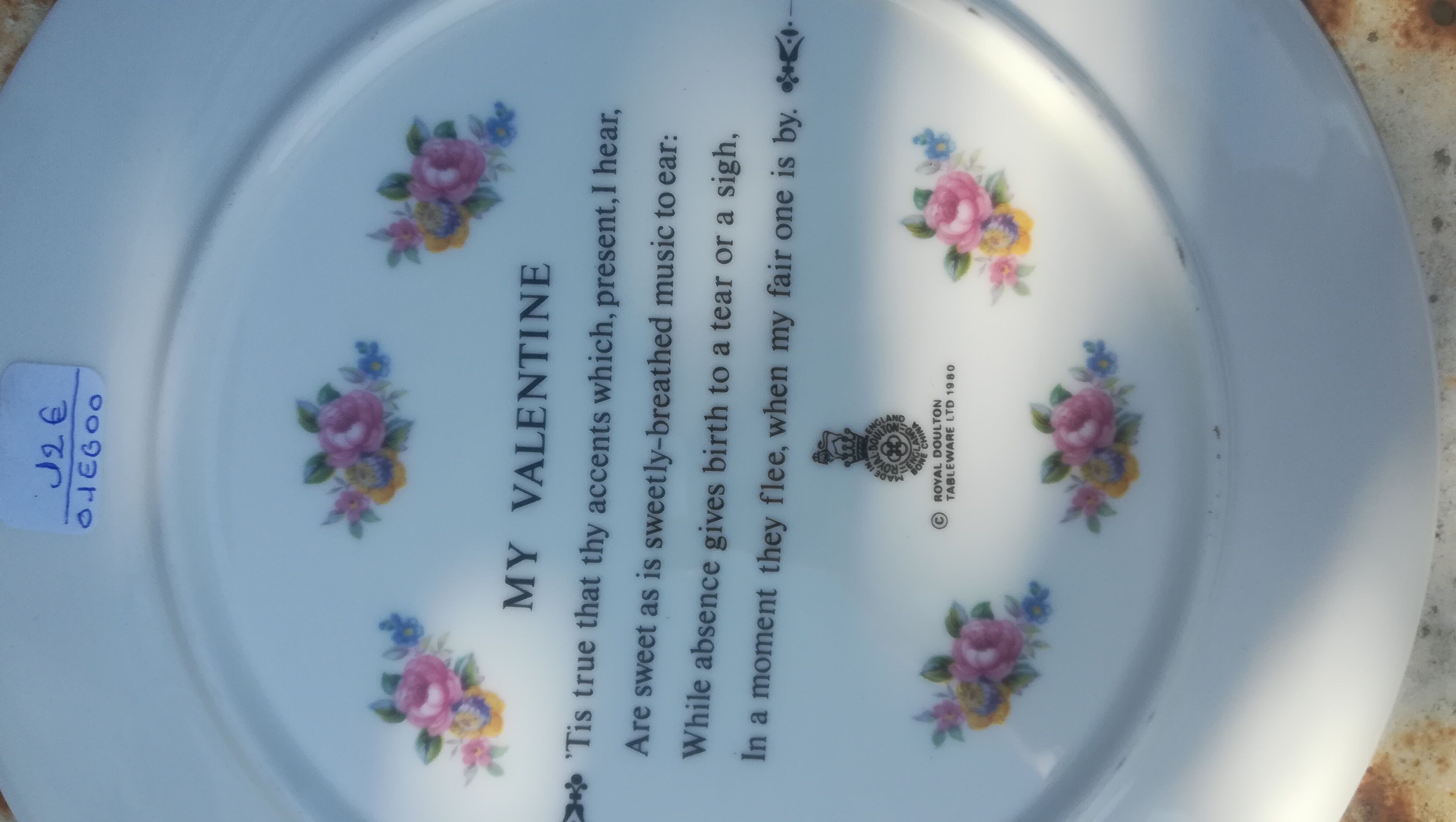Assiette Royal Doulton 1980