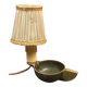 Old bronze candle holder lamp