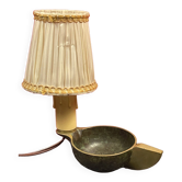 Old bronze candle holder lamp
