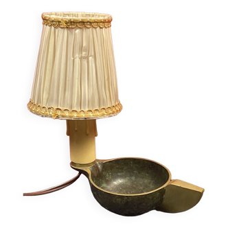 Ancienne lampe bougeoir bronze