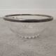 Crystal bowl with a rim