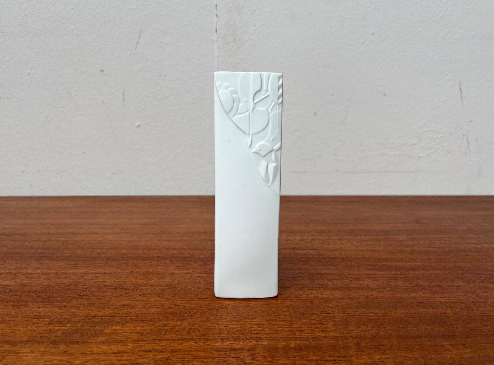 Vintage German vase in white porcelain by KPM Royal Porcelain, 1970s.