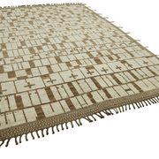 Hand-Knotted Tribal Unique 278 cm x 396 cm Beige Wool Carpet
