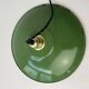 Old large industrial enamelled pendant 29.5 cm