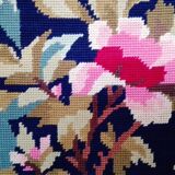 Painting canvas "birds of paradise", vintage 1960