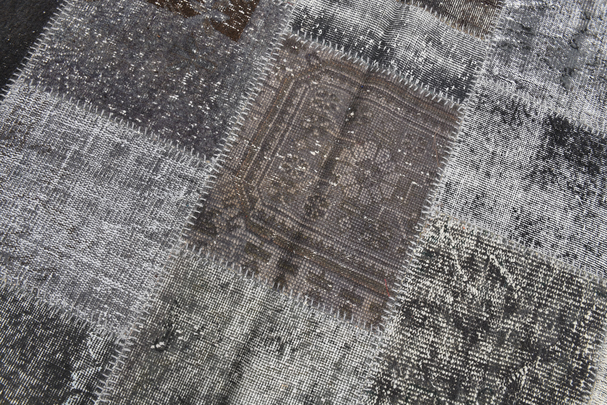 Turkish patchwork vintage rug