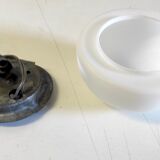 White opaline ceiling lamp wall lamp 50s 60s