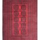 Tapis afghan fait main en laine rouge bordeaux, grand tapis géométrique 164 x 237 cm