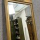 Louis XVI style trumeau mirror in gilded wood, circa 1900
