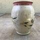 Vase grès Alsace Graessel beige décor ciselé made in France vintage