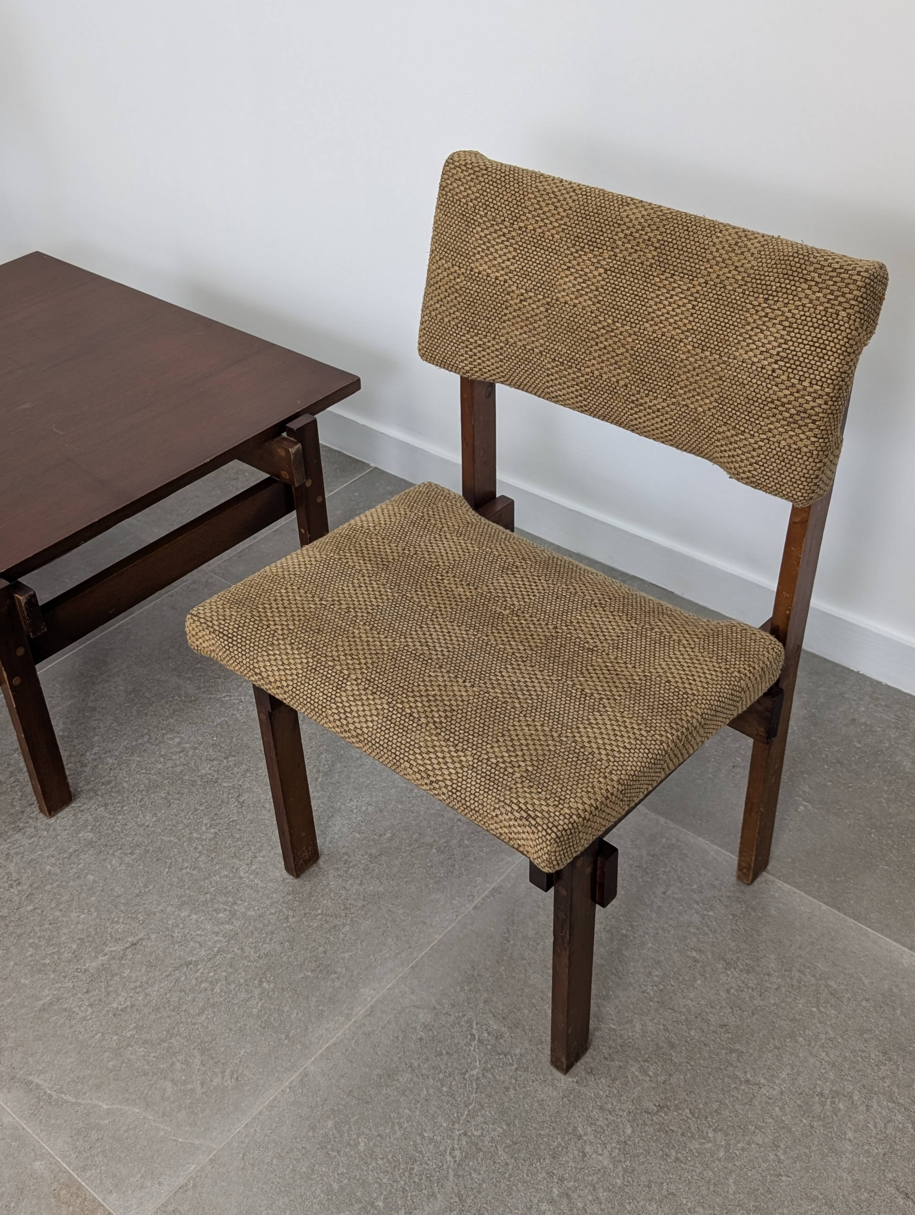 Pair of Rietveld Style Chairs with Adjustable Seat and Backrest, 1950s
