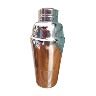 Old silver metal shaker