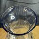 Biot vase in blown glass with blue inclusions – vintage France – H 23 cm