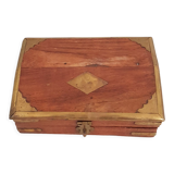 Wooden and brass box