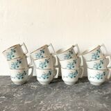 Set of 12 porcelain cups