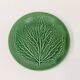 1 flat dessert plate, Gien Primefleur collection, in green slip