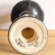 Hand-painted ceramic candlestick in Art Deco Revival style, Dutch Gouda pottery.