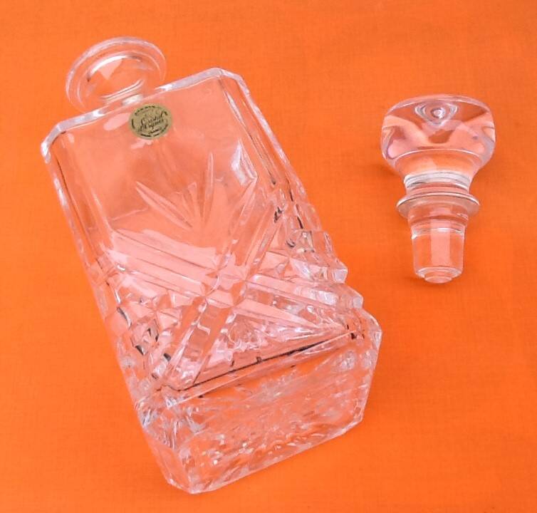 Whiskey decanter Cristal d'Arques France