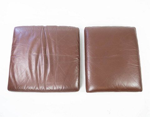 Danish armchair brown leather 60s