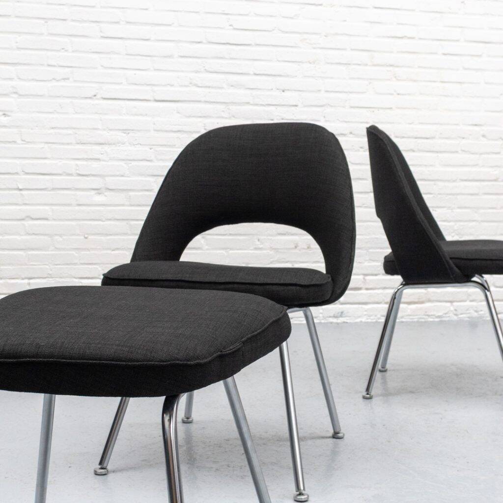 Conference dining chairs set 1970s