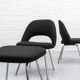 Conference dining chairs set 1970s