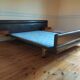 Vintage bed skaï
