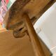 Liseuse Bois Vintage Corde Vallauris circa 1960